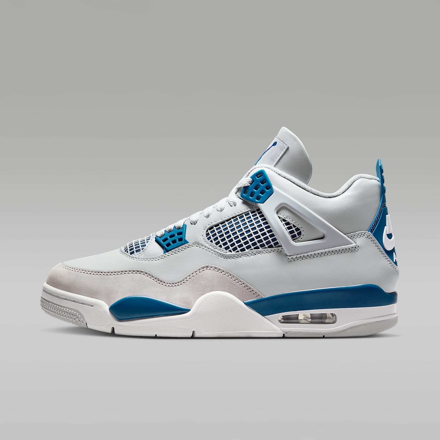 suu*　Nike Air Jordan 4 ホワイト/ブルー Air Jordan 4 Retro 'Industrial Blue' Men's Shoes. Nike ID